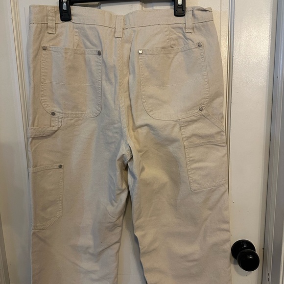 Banana Republic Pants Men's Straight Carpenter Painter Ecru 34X32 - Picture 6 of 13